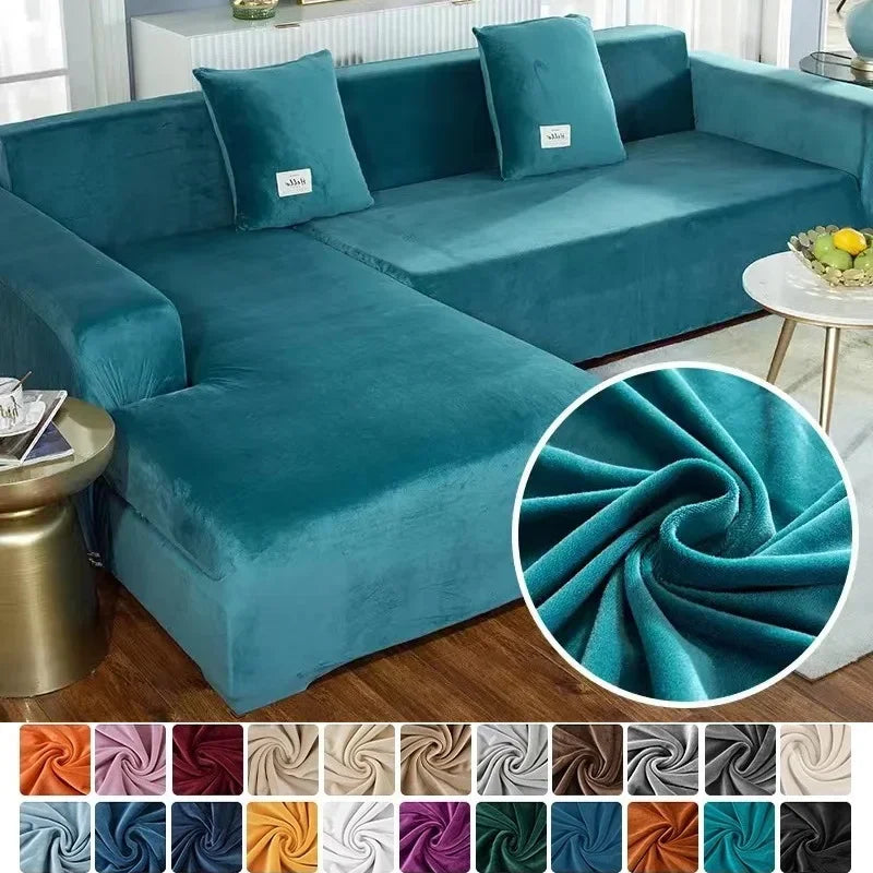 Velura Sofa Cover – Luxe Velvet for Style and Protection
