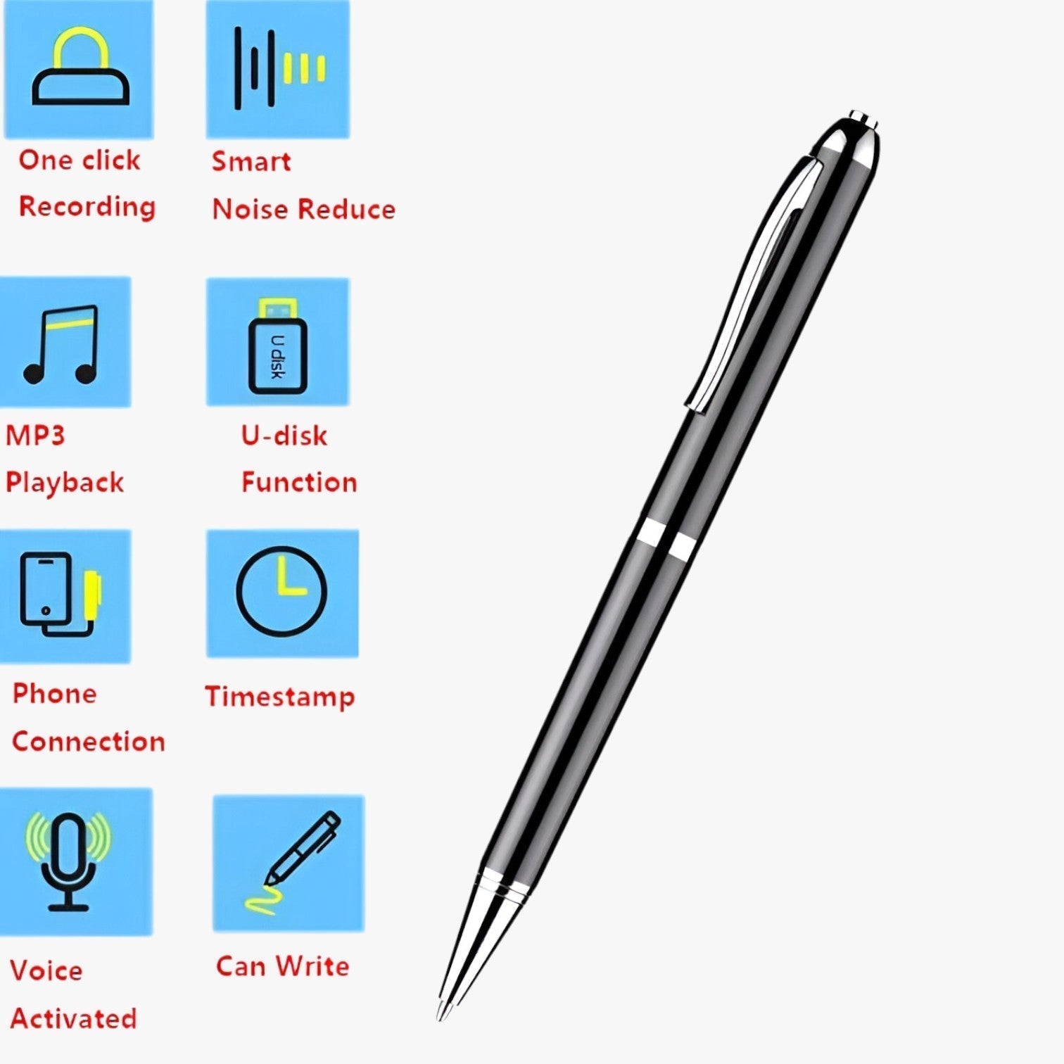 SonicNote Digital Voice Recorder – Compact and Powerful for Professional Recordings
