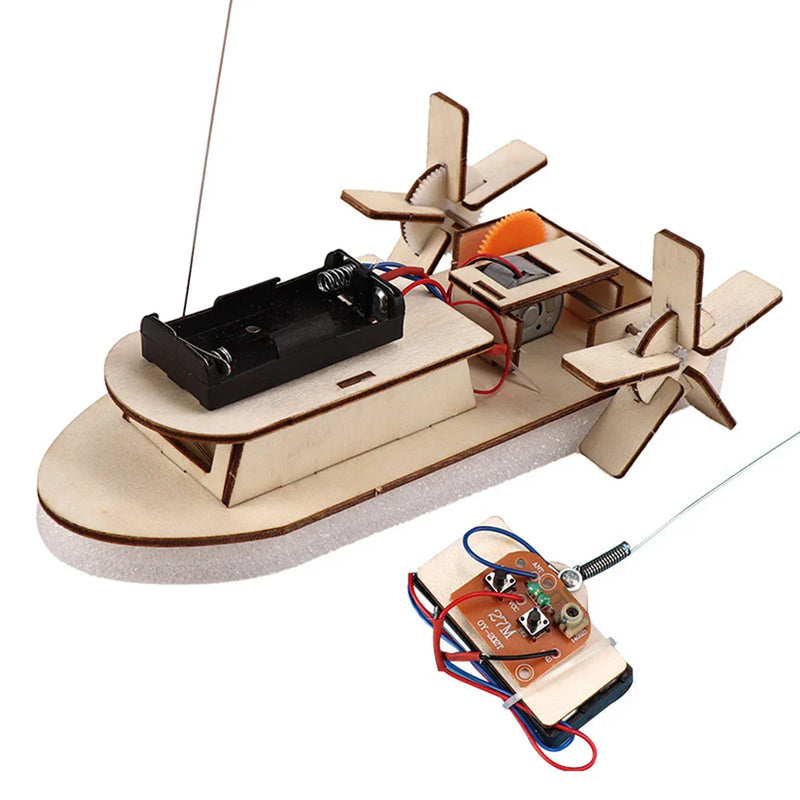 Educational Wooden DIY Boat – Build Your Own Electric Toy Boat