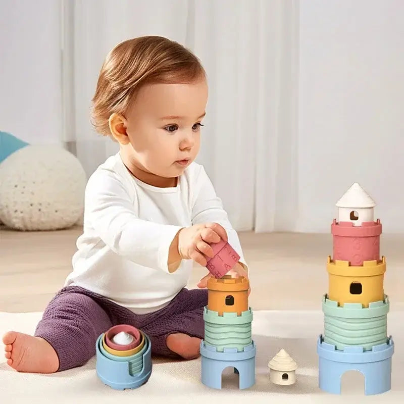 Colorful Creative Stacking Tower – For Endless Building Fun