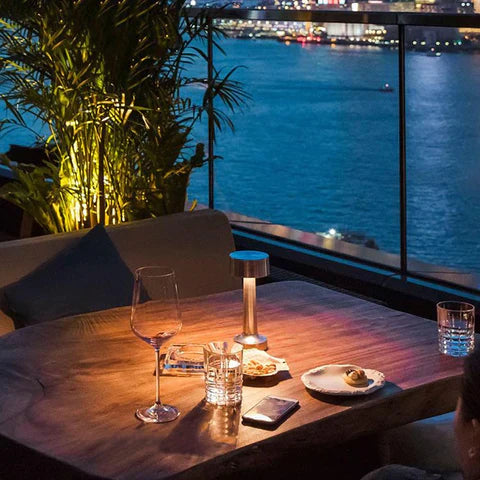 AuraLux Table Lamp – Modern, Minimalist, and Dimmable