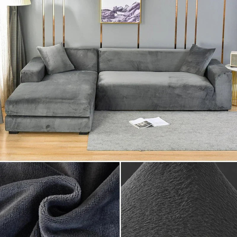 Velura Sofa Cover – Luxe Velvet for Style and Protection