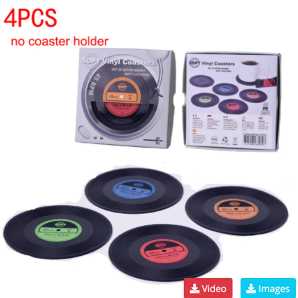 Classic Sound Drink Coasters Set - Protect Your Furniture with Musical Charm