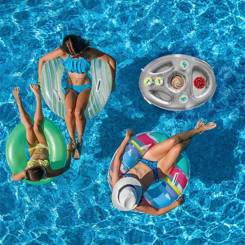 Inflatable Pool Table – Convenient for Drinks and Snacks in the Water