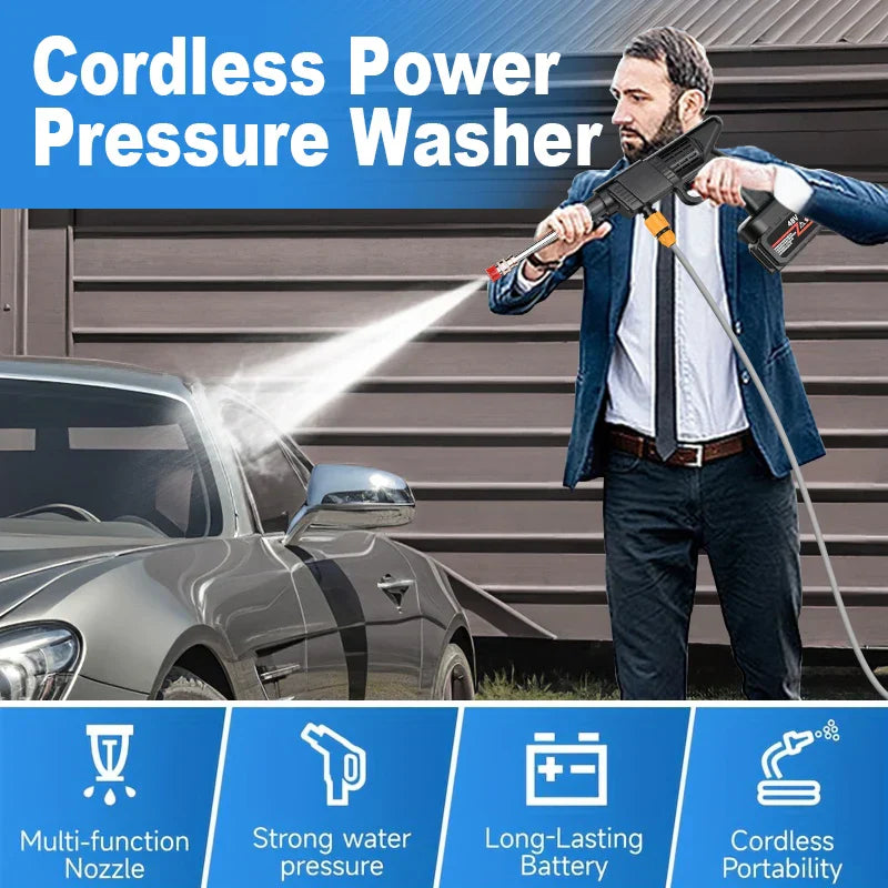 PowerWash Wireless Car Wash Gun – Powerful and Handy