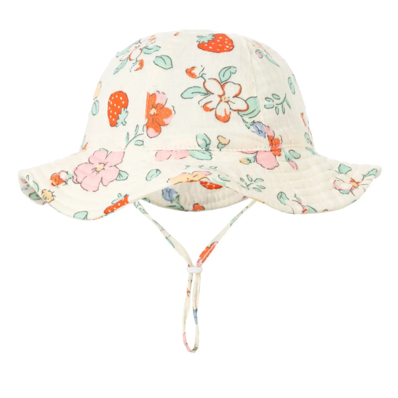 Soft Baby Sun Hat with Wide Brim - Breathable and Comfortable for Summer