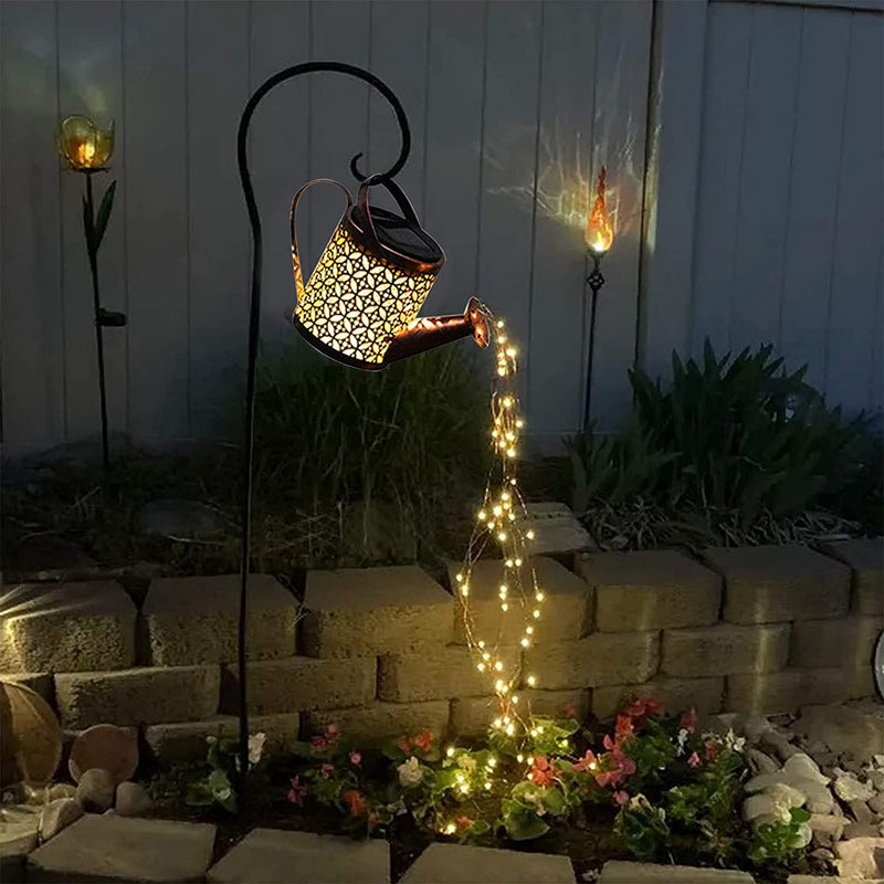 Watering Can Garden Lamp with Spray Lighting – Magical Solar Outdoor Lighting