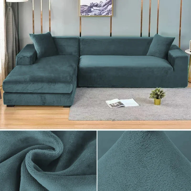 Velura Sofa Cover – Luxe Velvet for Style and Protection