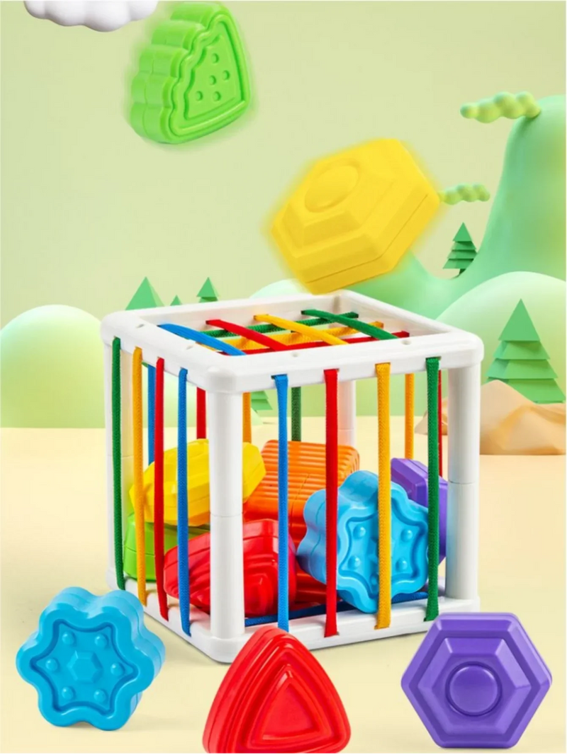 Sensory Shape Cube Playset – Development of Motor Skills for Babies