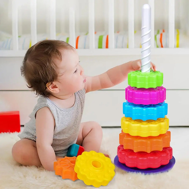 Twist & Stack Play Tower – Educational Stacking Fun for Toddlers