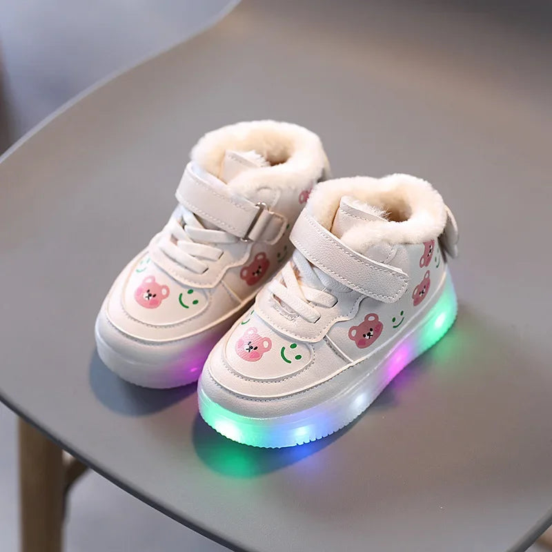 Fleur Light-Up Sneakers for Kids - Warm and Comfortable with LED Lighting