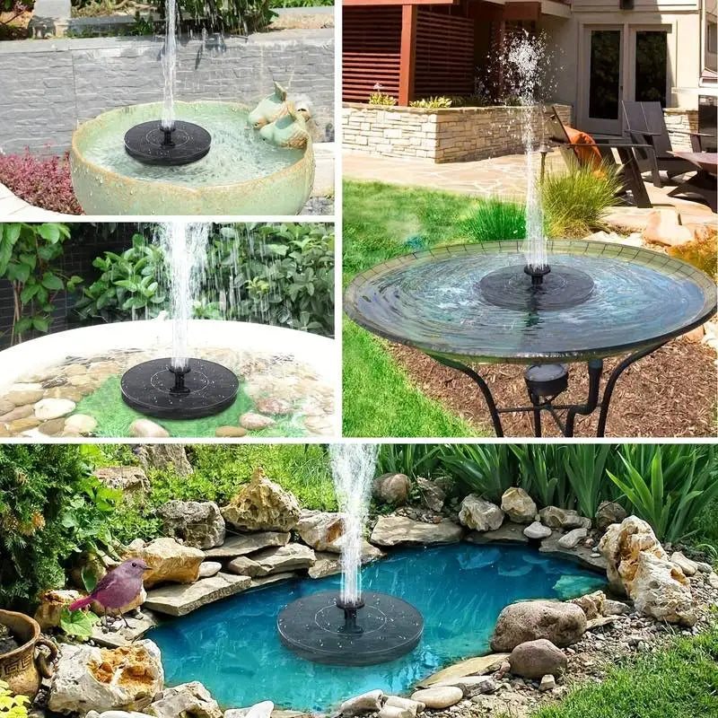 Floating Solar Water Fountain – Eco-Friendly Garden and Pond Feature