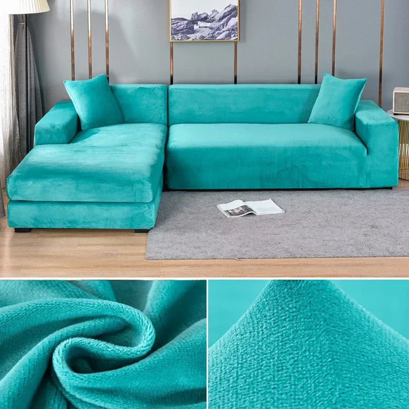 Velura Sofa Cover – Luxe Velvet for Style and Protection