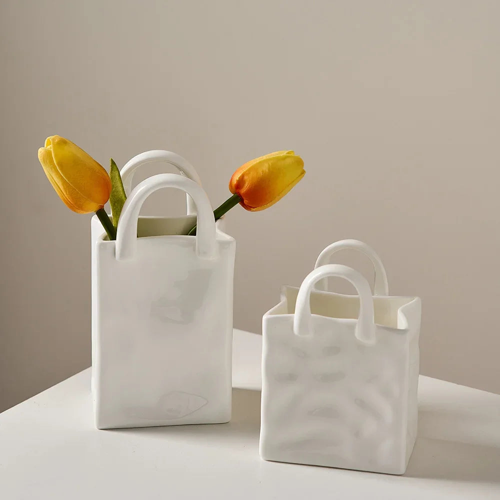 Unique Handle Vase - Modern and Stylish
