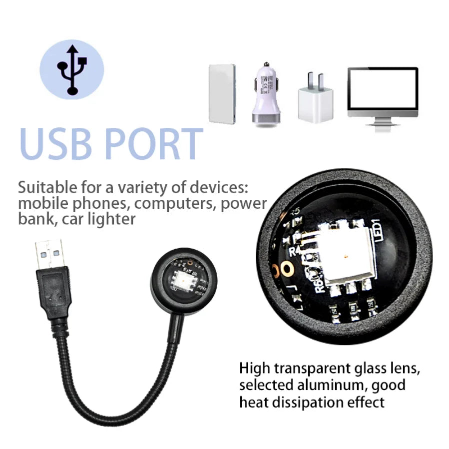 Colorful LED Night Light - Ambient Lighting for Home