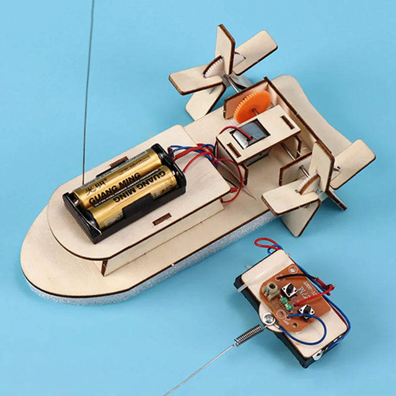 Educational Wooden DIY Boat – Build Your Own Electric Toy Boat