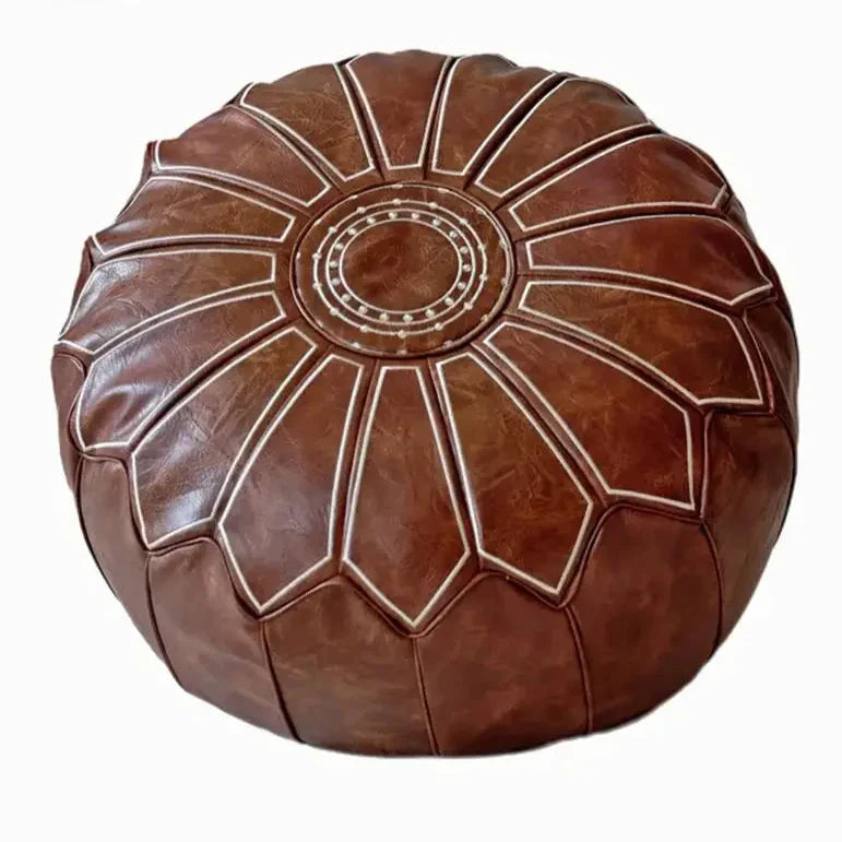 Luxury Leather Pouf – Comfort and Design