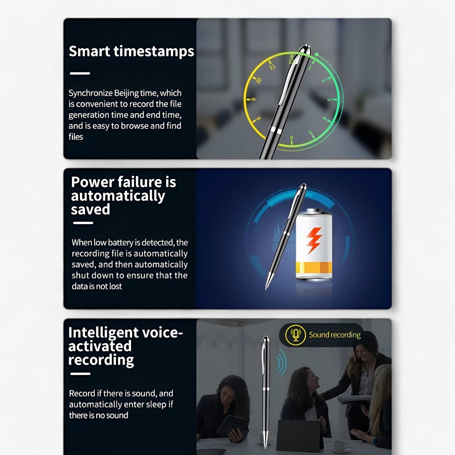SonicNote Digital Voice Recorder – Compact and Powerful for Professional Recordings