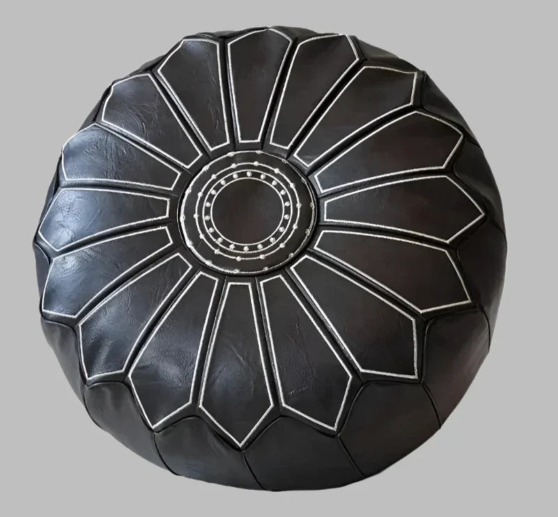 Luxury Leather Pouf – Comfort and Design