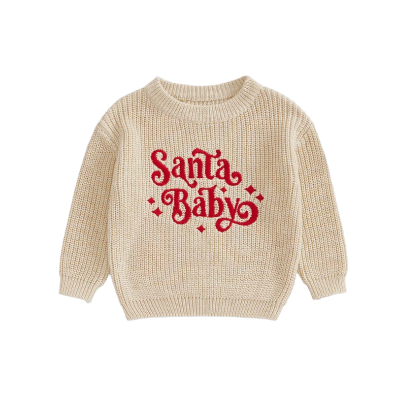 Santa Baby Sweater for Kids - Festive Warmth