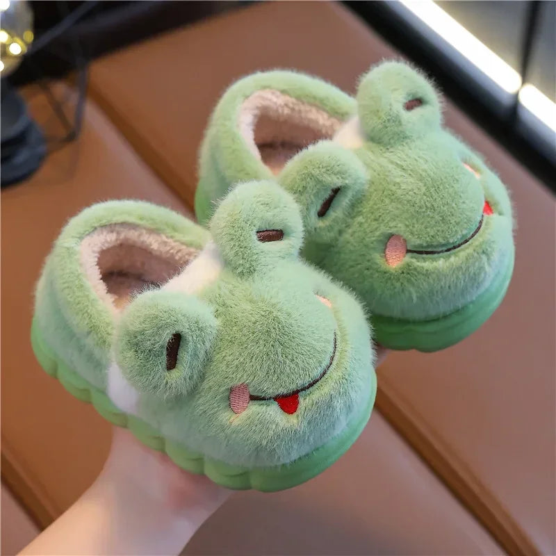 Toby Animal Slippers for Kids - Soft and Warm Slippers for Winter