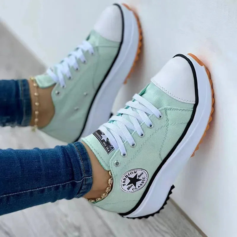 High Top Canvas Trainers for Women – Trendy and Comfortable