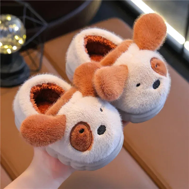 Toby Animal Slippers for Kids - Soft and Warm Slippers for Winter