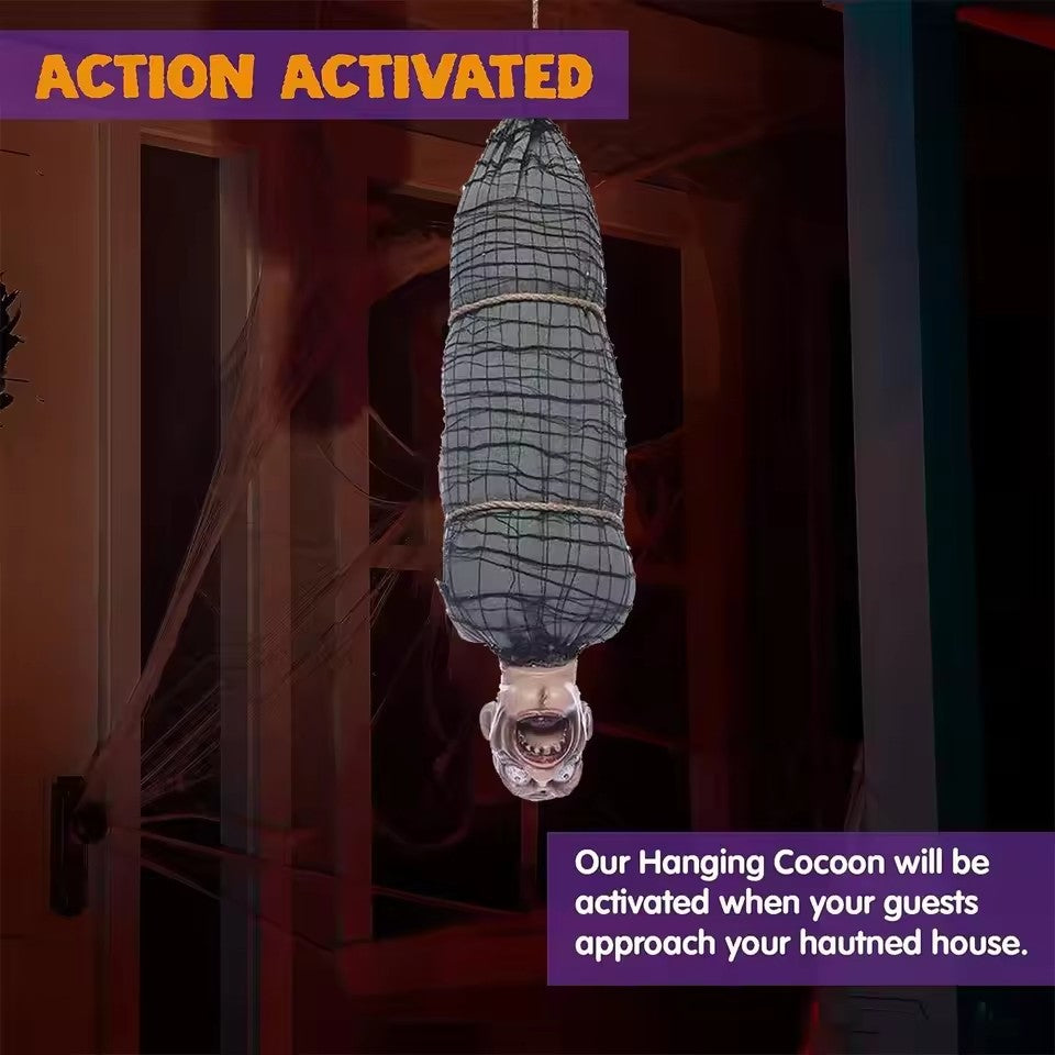 Hanging Horror Figure – Thrilling Halloween Decoration with Light and Sound