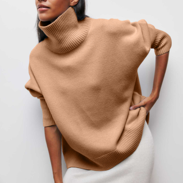 Nina Knitted Turtleneck – Comfortable, Loose-Fitting, and Stylish