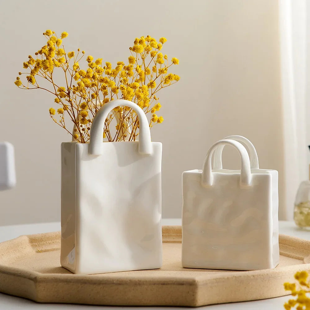 Unique Handle Vase - Modern and Stylish