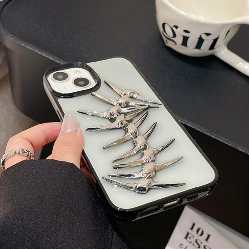 3D Herringbone Design Phone Case – Tough and Protective