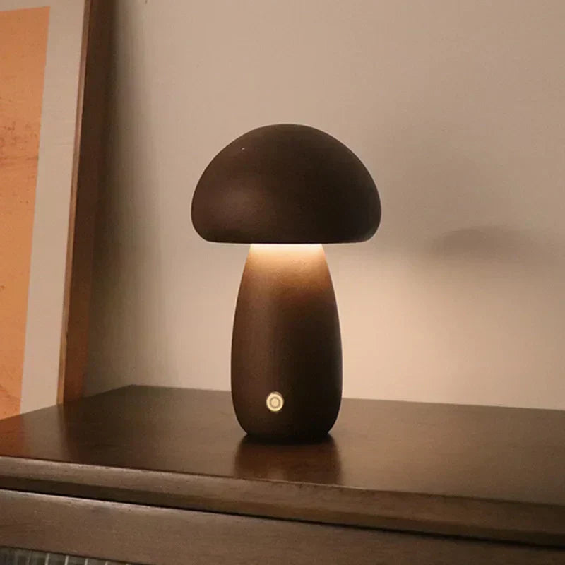 Mushroom Table Lamp – Warm LED Lighting with Touch Control