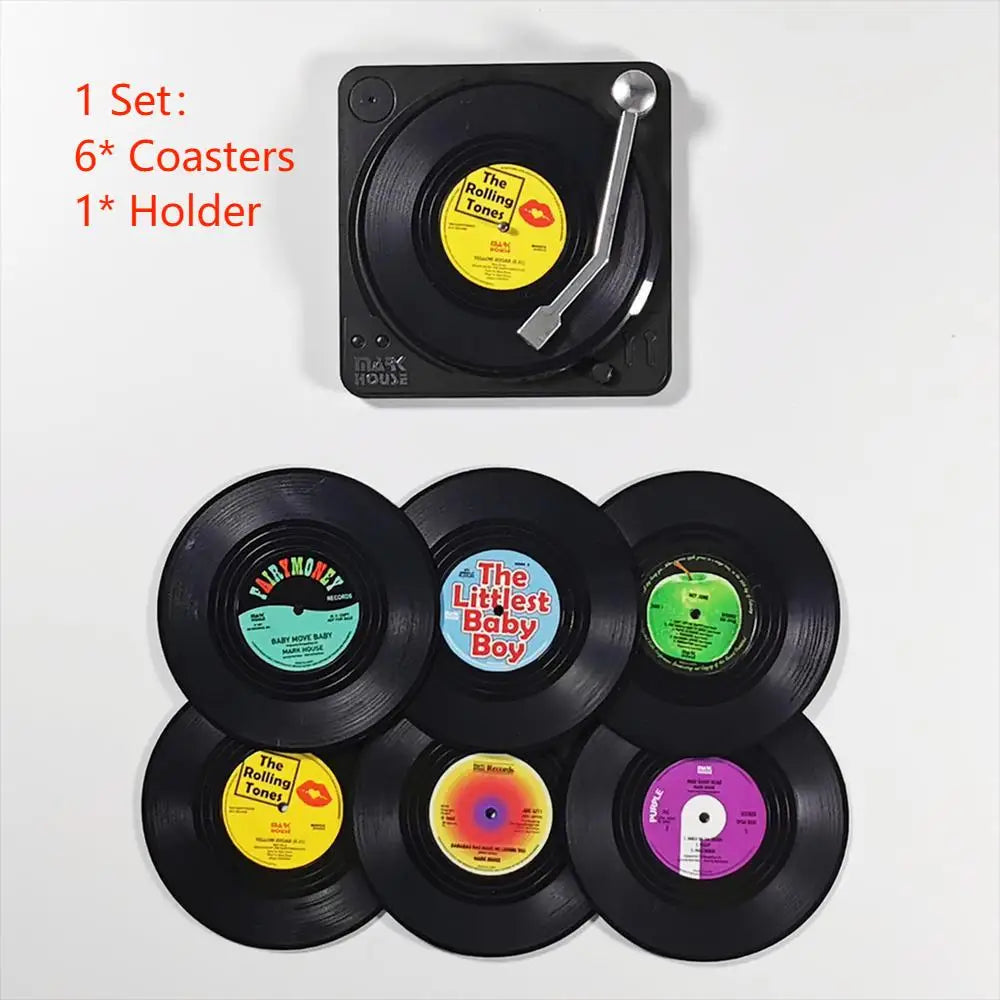 Classic Sound Drink Coasters Set - Protect Your Furniture with Musical Charm