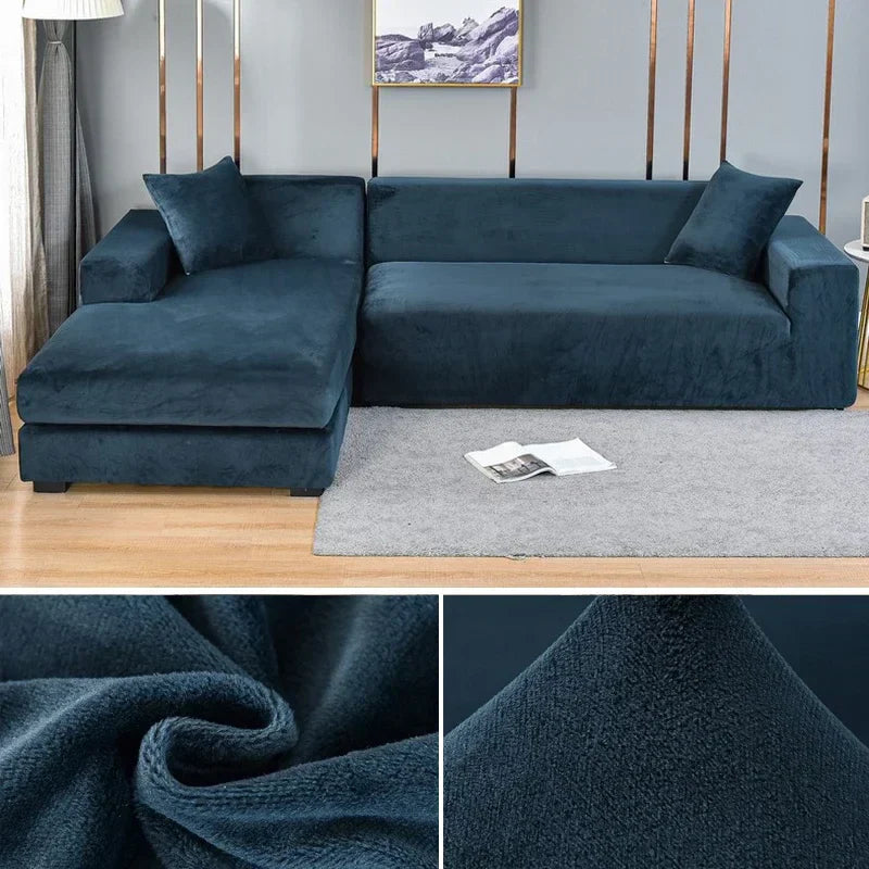 Velura Sofa Cover – Luxe Velvet for Style and Protection