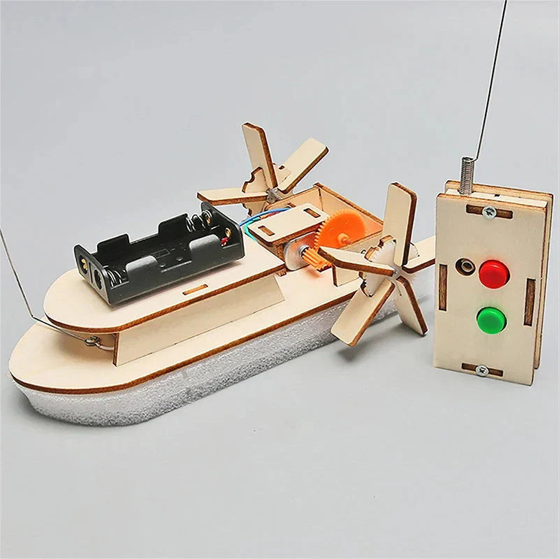 Educational Wooden DIY Boat – Build Your Own Electric Toy Boat