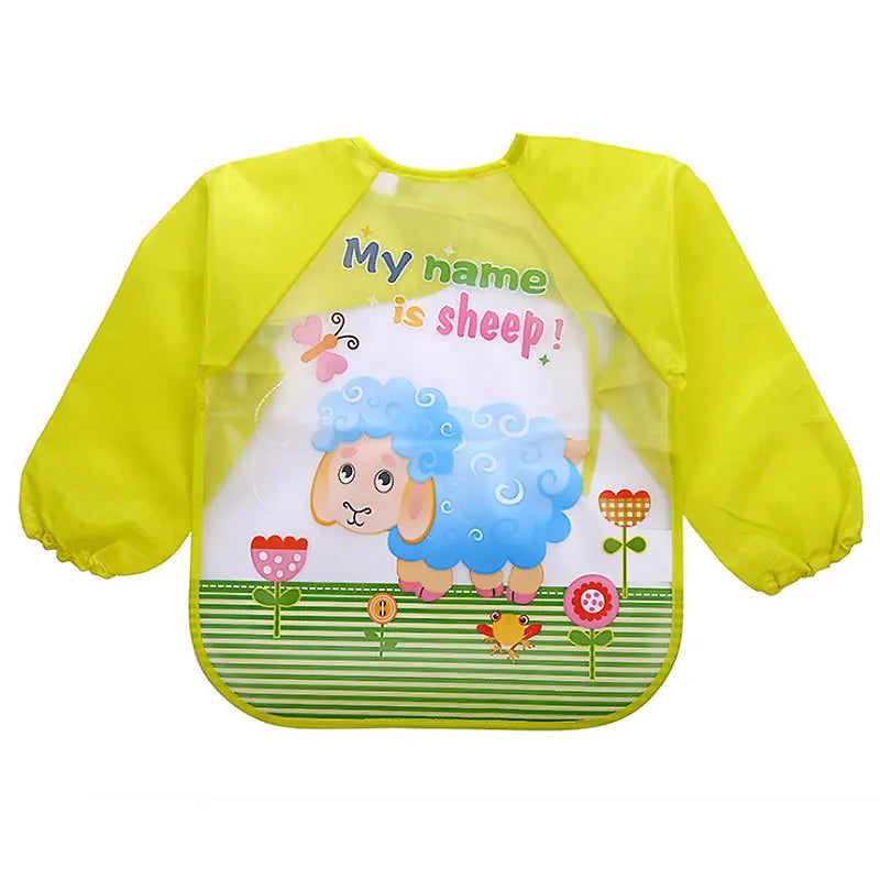 Mila Protective Children's Apron - Waterproof Long Sleeves for Eating and Painting