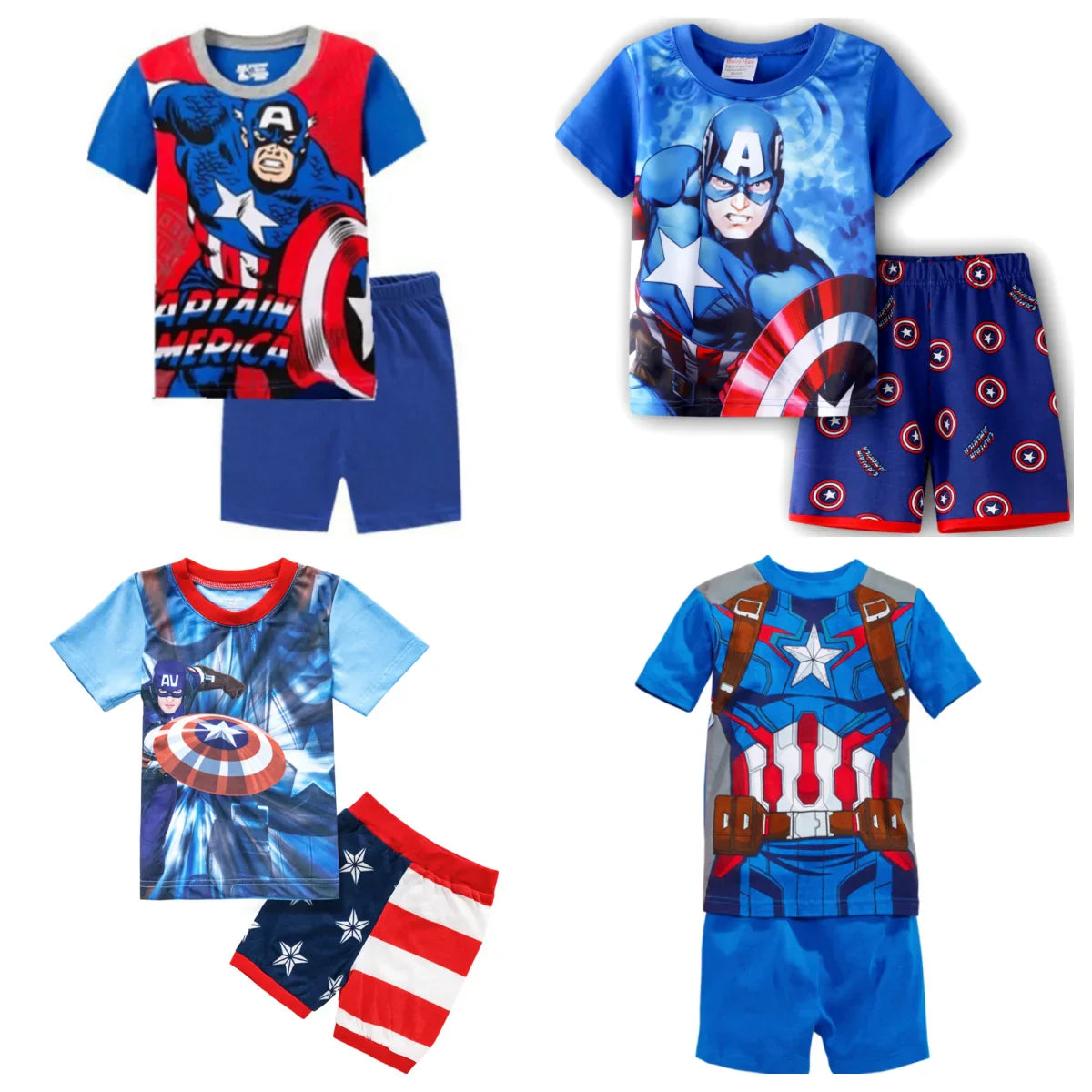 Captain America Pajama Set for Kids - Comfortable and Fun for Boys and Girls