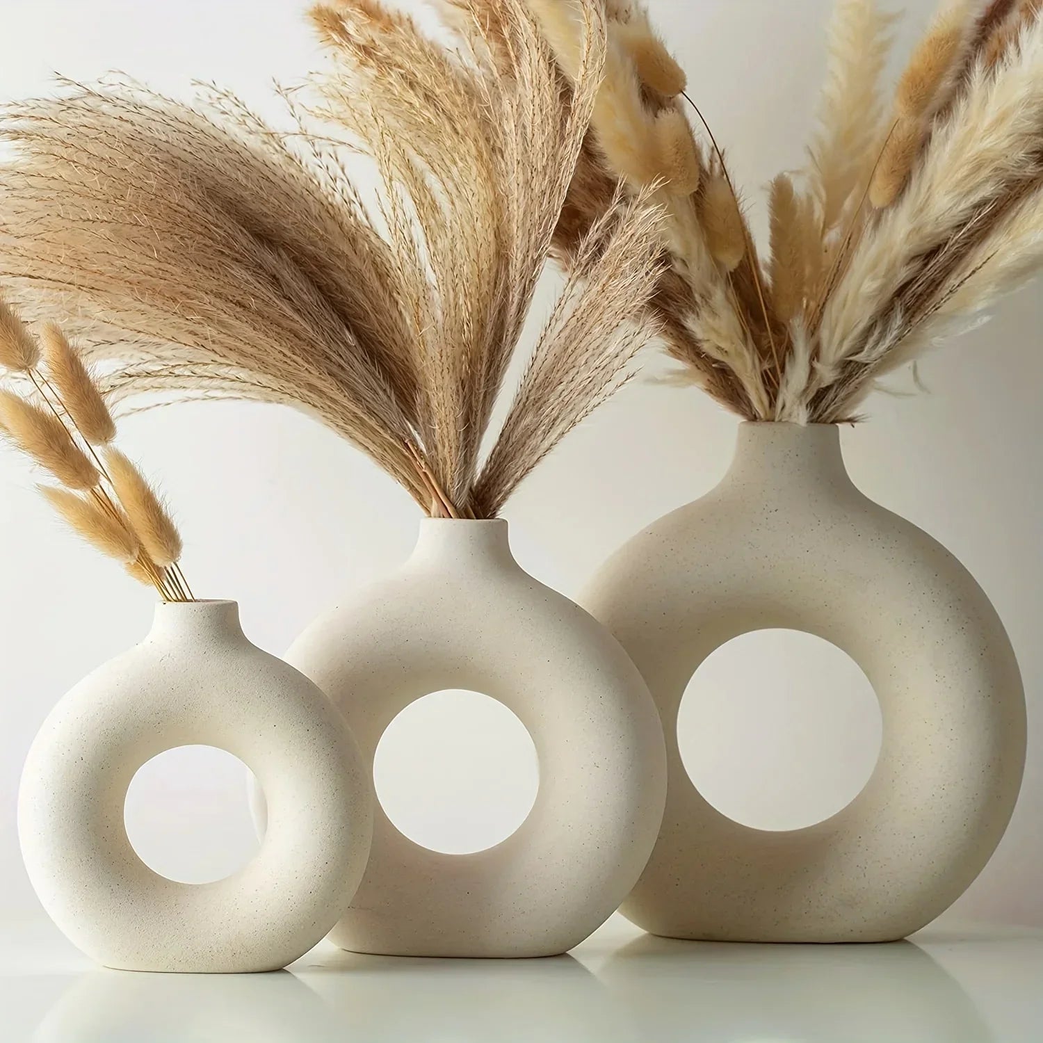 Organic Vase Set - Rustic and Modern
