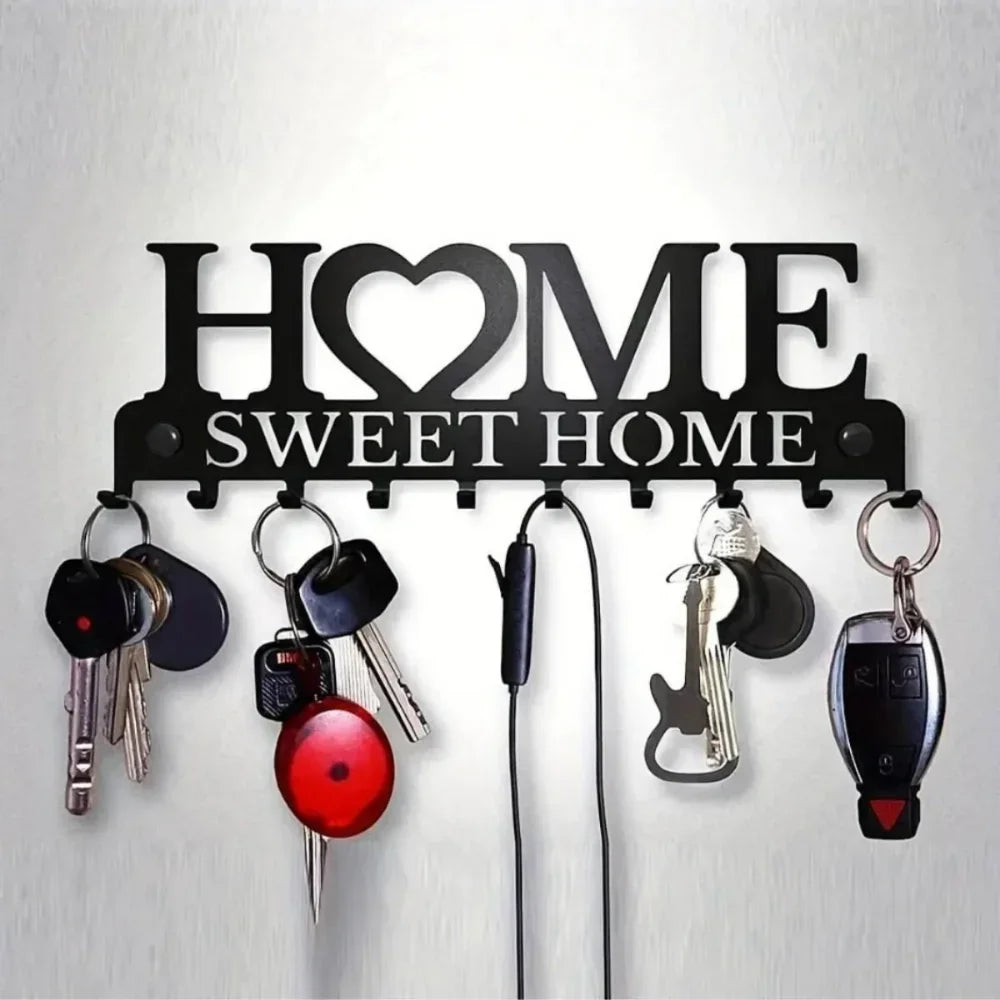 Elegant Wall-Mounted Key Holder - A Stylish Solution for Keys and Accessories