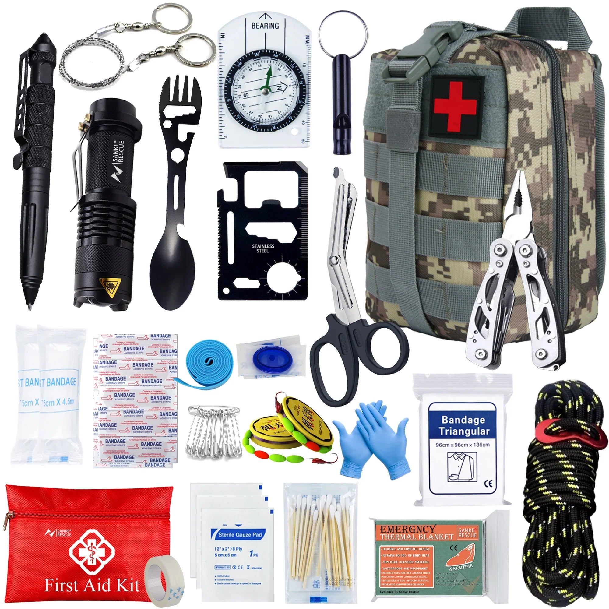 Tactical First Aid Kit – Compact and Complete for Caravans, Camping, and Survival Situations