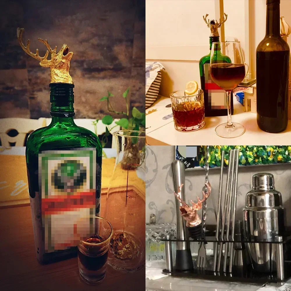 Deer Head Wine Pourer - Elegant and Functional