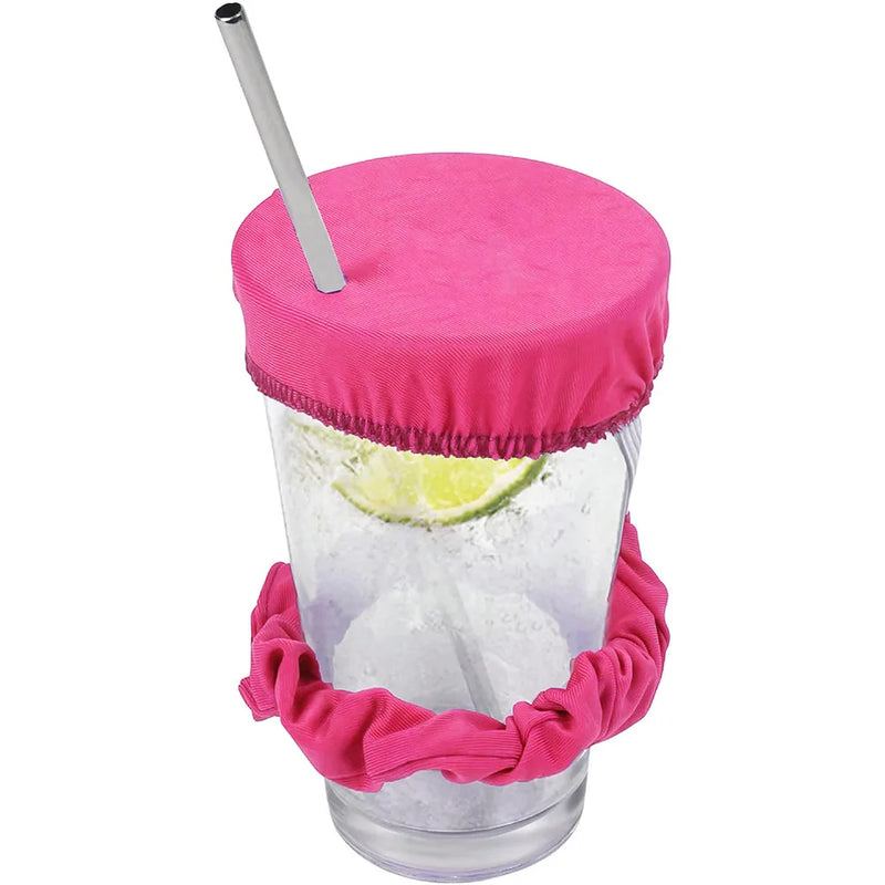 Elastic Drink Cover Set – Secure Protective Cup Topper