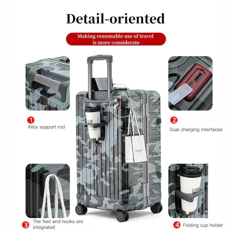 Atlas Pro Hard-Shell Suitcase – Secure Spinner Luggage for Modern Travel