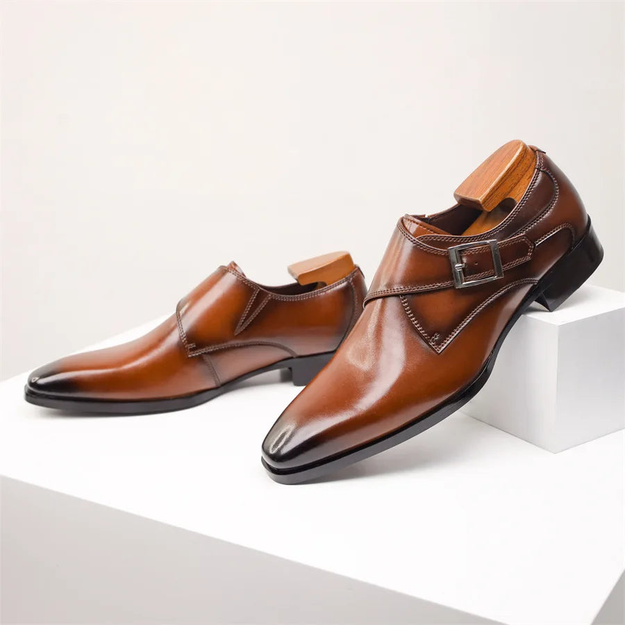 Torino Monk Strap Men's Shoes – Modern and Refined Design