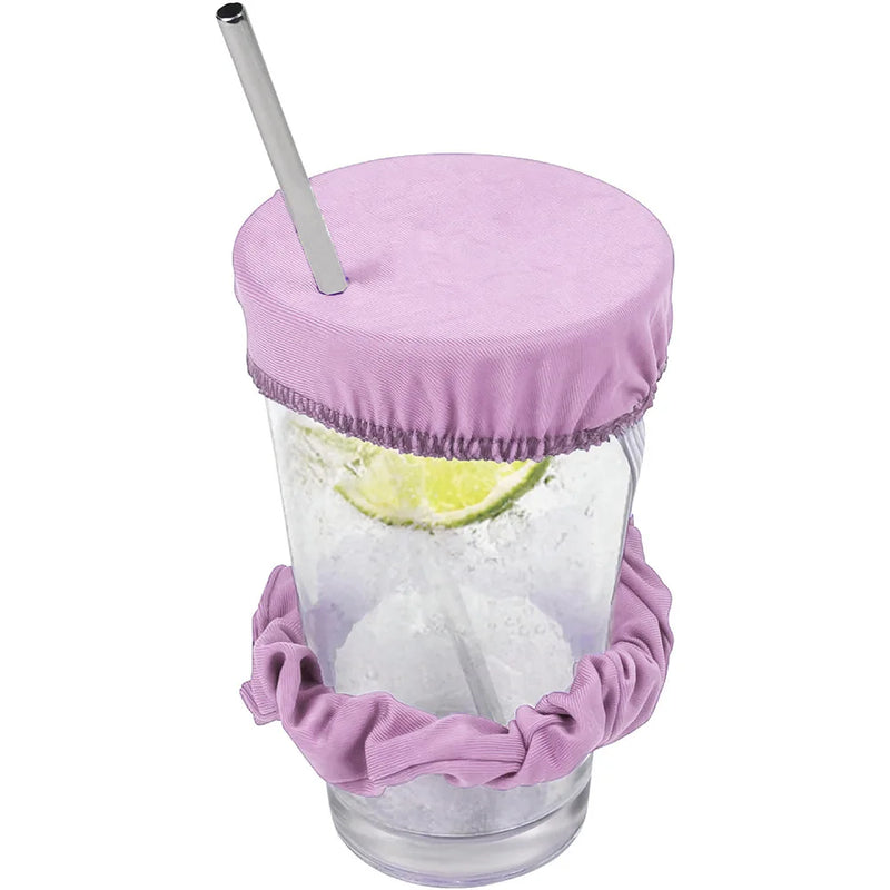 Elastic Drink Cover Set – Secure Protective Cup Topper