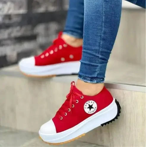 High Top Canvas Trainers for Women – Trendy and Comfortable