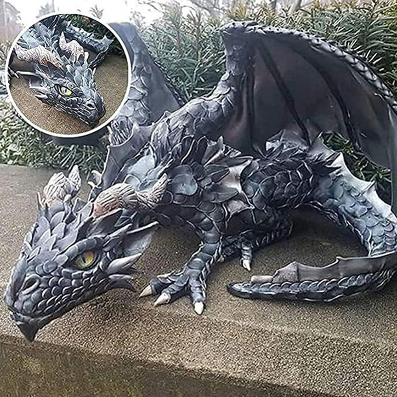 Legendary Sitting Dragon – Magical Decoration for Home and Garden
