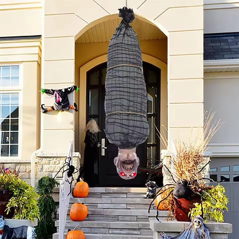 Hanging Horror Figure – Thrilling Halloween Decoration with Light and Sound
