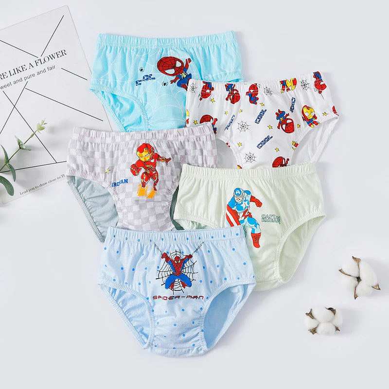 Spider-Man Underwear Set for Boys – 5 Pieces in Fun Superhero Designs
