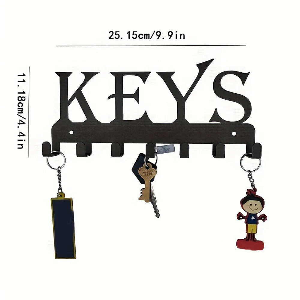 Elegant Wall-Mounted Key Holder - A Stylish Solution for Keys and Accessories